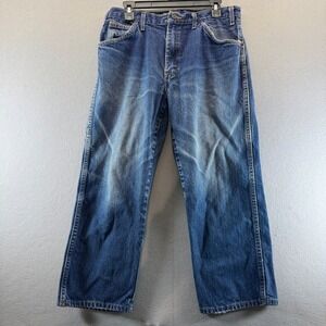 Dickies Mens Relaxed Fit Carpenter Jeans Medium Wash Blue Denim‎ Workwear 32x24